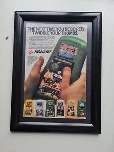 Tmnt Teenage Mutant Ninja Turtles Konami LCD ANUNCIO ENMARCADO JUEGO PÓSTER A4 8X12" - Imagen 1 de 3