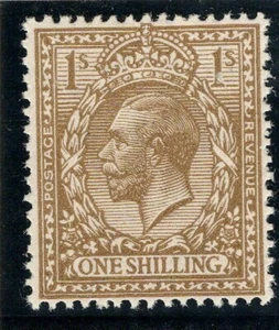 GB SG395 KGV 1/- bistre MNH cv £20 - Picture 1 of 3