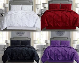 Empire Home Pintuck 4PC. Comforter Set With Matching Pillow Shams - Great Value! - Picture 1 of 8