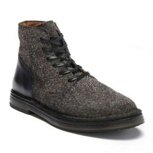 John Varvatos Collection Men's Charcoal Grey Venice Lace Up Boot $498