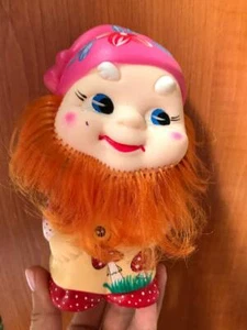 toy halloween gnome rubber USSR rare soviet vintage kids Dwarf Squeaker - Picture 1 of 8