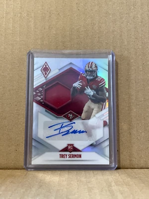 Trey Sermon 2021 Panini Phoenix RC Patch Auto /299 RJA-TSE - Image 1 of 2
