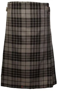 Falda escocesa ligera informal de fiesta gris granito para caballero talla 42 44 - Imagen 1 de 3