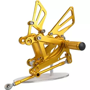 Juego de estriberas traseras CNC doradas para Kawasaki Ninja ZX9R 94-97 ZX6R 95-97 - Imagen 1 de 5
