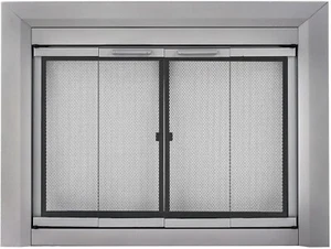 Clairmont Fireplace Screen Cm-3010SN Skyline Nickel - Picture 1 of 4