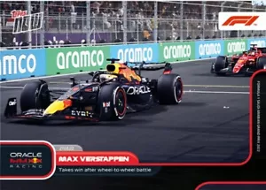 Max Verstappen Win Rueda a Rueda Batalla Fórmula 1 F1 TOPPS AHORA Tarjeta 6 - Imagen 1 de 2
