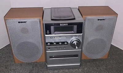 Sony NE3 Micro Hifi Component Radio CD Sync Tape Player Recorder MD Input Works - Image 1 of 4