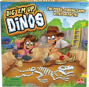 Dig 'em Up Dinos: The Fossil Finding Board Game With Fun Facts, Dinosaur - Picture 1 of 1