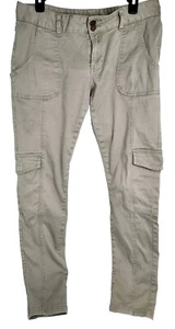 PrAna Breathe Pants Womens Size 34x31 Beige Hiking Outdoors Fishing Cargo Taper - Picture 1 of 7