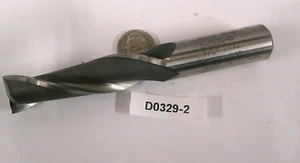 0,735 DIA MELIN WERKZEUG 2 FLÖTEN SCHAFTFRÄSER 3/4 ZOLL SCHAFT MENGE 1 D0329-2 ZOLL F - Bild 1 von 4