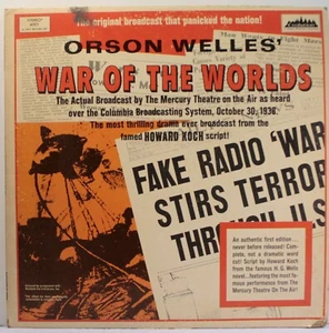 Orson Welles' War of the Worlds Double LP 1968 [Evolution 4001] - Picture 1 of 14