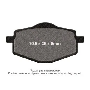 EBC Scoot Org Brake Pad Set Black (E327) Front Right for Nipponia Miro 125 12-14 - Picture 1 of 1