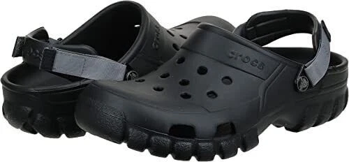 Crocs Offroad Sport Clogs Black Adjustable Ankle Strap Size Mens 10 Womens 12
