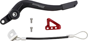 Moose Racing Black/Red Stainless/Aluminum Heavy Duty Brake Pedal 1610-0639 - Picture 1 of 1