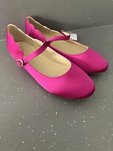 Pink Satin Mary Jane Style Shoes, M&S Women's,Bridesmaid, Party Shoes Size 5 - Picture 1 of 7