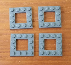 Piezas LEGO: 4x Plate Modified 4x4 Frame, Dark Bluish Gray (del modelo 10307) - Imagen 1 de 1