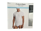 Calvin Klein GREY MULTI Men's 3 Pack Crewneck Cotton Tee, US Medium NIP