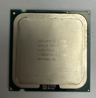 Intel Core 2 Duo SLB9J E8400 3.00GHz 6MB 1333MHz Socket 775 Processor - Wolfdale - Image 1 of 3