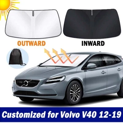 Nuevo Parabrisas Grueso Plegable Parasol para Volvo V40 2012-2019 Visera Bloque UV Foto 1 de 4