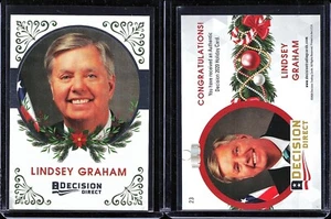 Decision 2020 South Carolina Senator LINDSEY GRAHAM Holiday Trading Card #23👀 - Picture 1 of 1