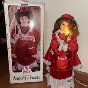 Holiday Time Animated Holiday Motion-ettes Display Musical Figure 23” Vintage - Picture 1 of 6