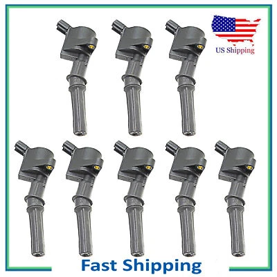 Ignition Coil 8 Pack For Ford Multispark Blaster Epoxy 4.6L 5.4L DG508 F-150 XL - Image 1 of 4