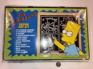 Vintage 1997 The Simpsons Art Design Kit Brand New JNH Toys Bart - Picture 1 of 2