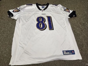 Baltimore #81 Ravens Anquan Boldin jersey mens size 54 stitched White Reebok - Picture 1 of 11