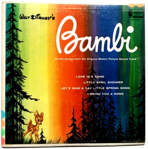 WALT DISNEY'S - Bambi - Vinyl LP 1963 Disneyland DQ-1203 Yellow Label MONO - Imagen 1 de 6