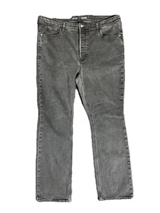 Old Navy Damen Extra High Rise Secret Slim Kicker Boot Cut schwarze Jeans Gr. 16 - Bild 1 von 7