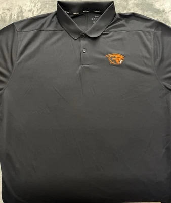 Nike Dri-FIT Golf Polo Men's Oregon State Beavers Black XXL 891881 010 NWT - Image 1 of 2