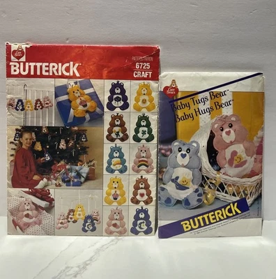 De colección '80 Cuidado Oso Adornos Butterick 6725 Patrón de Costura Parcialmente Corte Foto 1 de 4