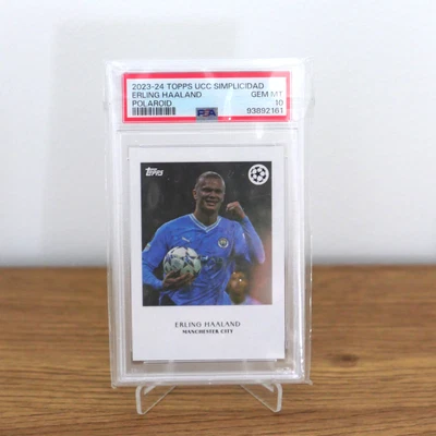 Erling Haaland Polaroid Topps UCC Simplicidad 2023 2024 Manchester City PSA 10 - Imagen 1 de 2