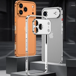 Funda con marco de parachoques de metal con tapa de lente de metal para Apple iPhone 17 Pro Max 17Air 17 - Imagen 1 de 23