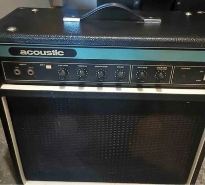 Rare Vintage 1970's Acoustic Control Model 114 Guitar Amplifier w 2-10's - Image 1 of 4