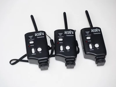 Pocket Wizard Plus II Remote Transceiver - 3 units w/ cables.  Excellent! - Image 1 of 4