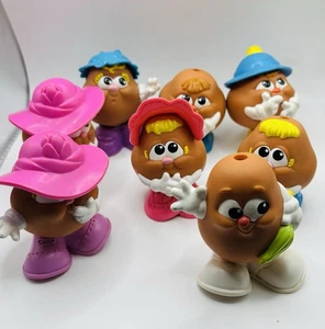 VINTAGE 1986 Playskool Spud Kids Potato Head Toys 3" Figures Pieces Mini LOT 8 - Picture 1 of 5