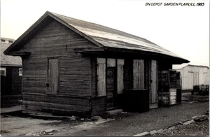 BN Railroad Train Station Depot Garden Plain, IL Illinois Postcard - Picture 1 of 2