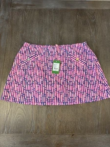 NUEVO CON ETIQUETAS Lilly Pulitzer Mandevilla Rosa Madison Skort Mujer’s Talla Grande NUEVO - Imagen 1 de 4
