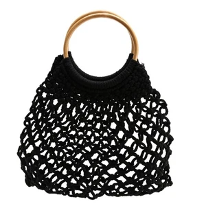 Bolso tejido popular de moda malla cuerda tejer corbata hebilla punto de mira H7127 - Imagen 1 de 9