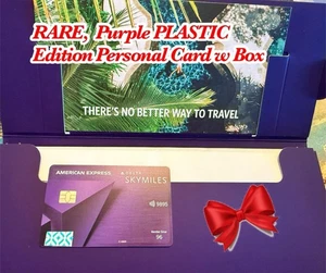 Tarjeta personal Delta Skymiles Amex Reserve púrpura American Express PLÁSTICO expuesta - Imagen 1 de 23