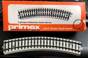 Märklin / Primex   5072   (Spur H0)  1 Pack (4 Stück) gebogenes Gleis ohne OVP - Picture 1 of 4