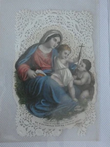 Image pieuse canivet dentelle viens te reposer sur son coeur Bouasse 1007 - Imagen 1 de 1