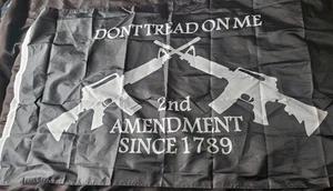 Right To Bear Arms 2nd Amendment Flag "Don't Tread On Me USA 1789 " - Picture 1 of 5