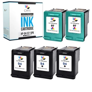 Kompatybilny z CMYi 5PK 94 97 Combo Pack Ink do HP PhotoSmart 2605 2608 2610 2710 - Zdjęcie 1 z 7