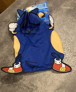 Neu mit Etikett Rubies Sonic the Hedgehog Kostüm mit Kapuze, entworfen für ein Meerschweinchen oder SM - Bild 1 von 4