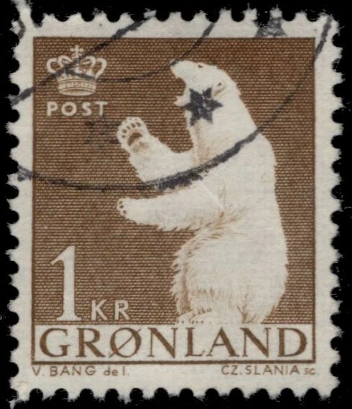 GREENLAND 62 - Urso polar "Marrom 1963" (pc23763) - Imagem 1 de 1