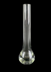 Vaso vintage in vetro fumè Solifleur - vetro di copertura - 20 cm - anni '60 - Foto 1 di 2