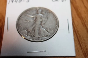 Medio dólar de plata Walking Liberty años 40 50C raro - Imagen 1 de 4