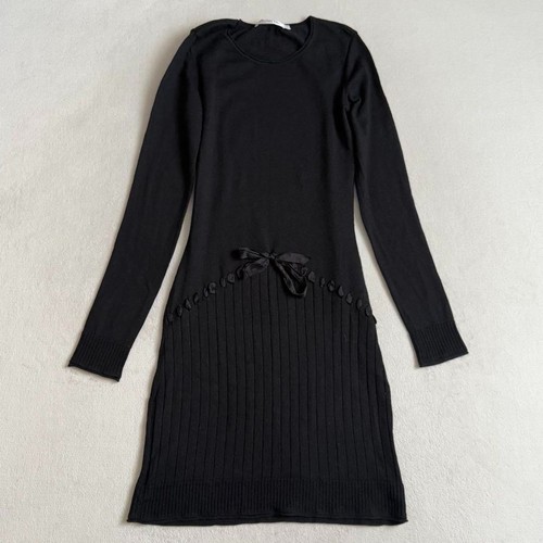 Abito Christian Dior maglia taglia 34 nero lana seta cashmere buone condizioni HN5642